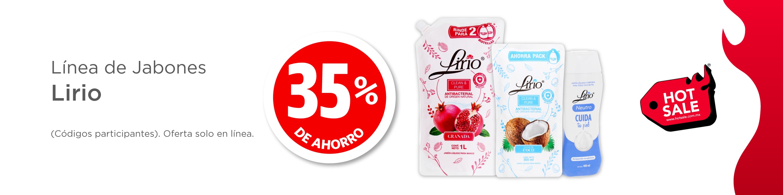 Jabones Lirio 35% de ahorro